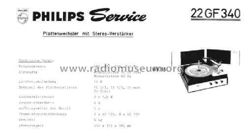 Stereo-Electrophon 22 GF340 ; Philips Radios - (ID = 1423576) Ton-Bild