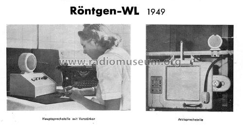 Röntgen-Wechsel-Sprechanlage 5405; Elektroakustik (ID = 2432045) Misc