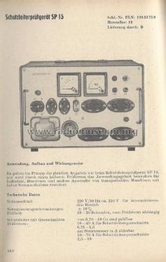 Schutzleiter-Prüfgerät SP 15; Elektromess Dresden; (ID = 1902212) Equipment