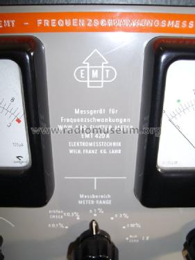 Frequenzschwankungs - Meßgerät EMT420A; Elektromesstechnik (ID = 1110452) Equipment