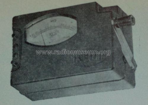 Megger, Megohm-meter / Kurbelinduktor Mod. 126; Elektromos (ID = 2467816) Ausrüstung