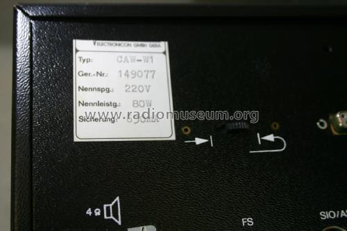 Kassetten-Wiedergabegerät CAW-W/1; Elektronik Gera, VEB (ID = 1904712) Reg-Riprod