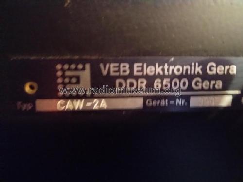 Kassetten-Aufnahmegerät CAW-2A; Elektronik Gera, VEB (ID = 3006345) Sonido-V