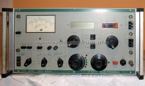 Level Meter ET 100 T/V; Elektronika (ID = 2112445) Equipment