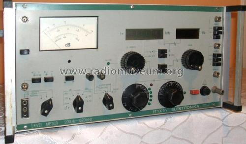 Level Meter ET 100 T/V; Elektronika (ID = 2112452) Equipment