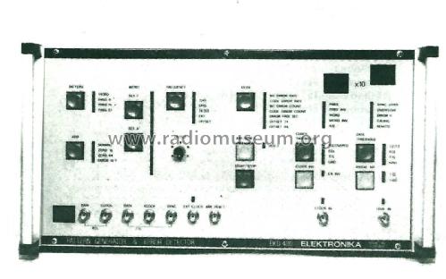 Pattern-generátor és hibaaránymérő - Pattern Generator & Error Detector EKD-480; Elektronika (ID = 2919532) Equipment