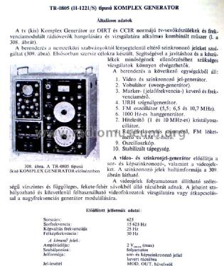 Fernseh-Service-Komplexgenerator 1221/S/TR-0805/H; Hiradástechnika (ID = 798403) Ausrüstung