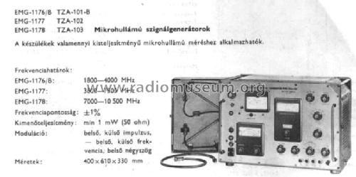 Microwave Signal Generator 1178 / TZA-103; EMG, Orion-EMG, (ID = 766083) Equipment