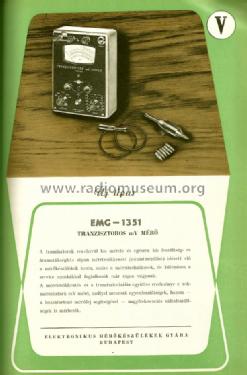 mV Meter 1351; EMG, Orion-EMG, (ID = 1254987) Equipment