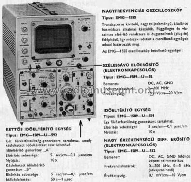 Oscilloscope 1555/TR-4653; EMG, Orion-EMG, (ID = 588653) Equipment