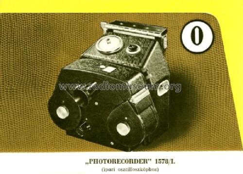 Photorecorder with Brand Oscilloscope 1578/I; EMG, Orion-EMG, (ID = 1254796) Equipment