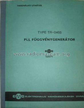 PLL Function Generator 12571/TR-0465; EMG, Orion-EMG, (ID = 1698496) Equipment