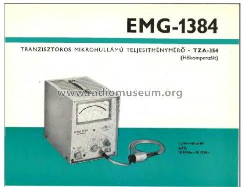 Power Meter 1384/TZA354; EMG, Orion-EMG, (ID = 906966) Equipment