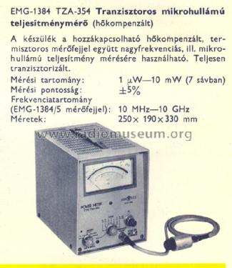 Power Meter 1384/TZA354; EMG, Orion-EMG, (ID = 913325) Equipment