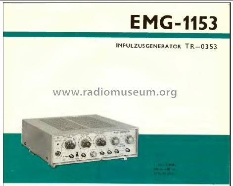 Pulse Generator 1153/TR-0353; EMG, Orion-EMG, (ID = 906950) Equipment