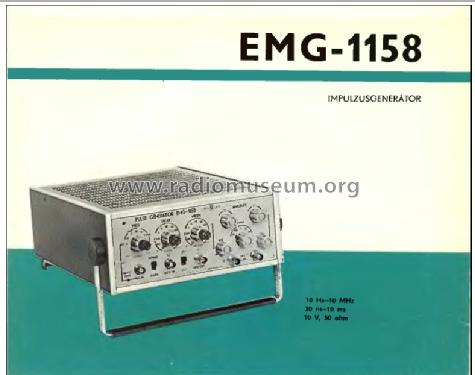 Pulse Generator 1158/TR-0361; EMG, Orion-EMG, (ID = 906953) Equipment