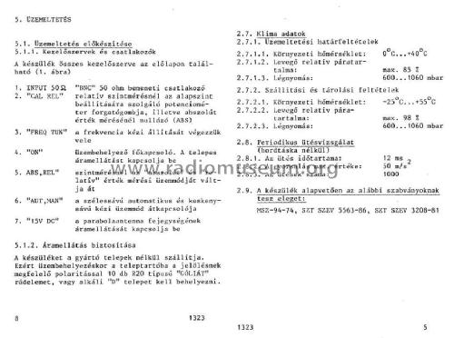 Satellite Level Meter TR-7001 / 1323; EMG, Orion-EMG, (ID = 1701660) Ausrüstung