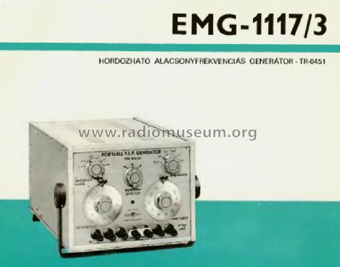 Sweepgenerator 1117/3 / TR-0451; EMG, Orion-EMG, (ID = 906728) Equipment