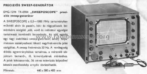 Sweeposcope 1294 / TR-0904; EMG, Orion-EMG, (ID = 766047) Equipment