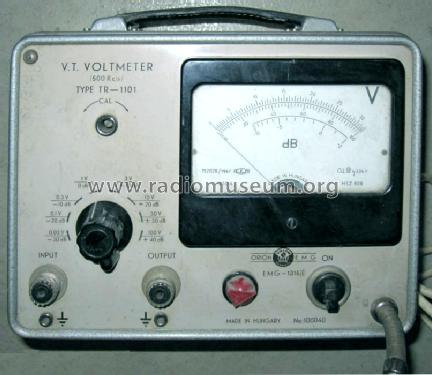 Tube Voltmeter & Meteramplifier TR-1101; EMG, Orion-EMG, (ID = 969261) Equipment