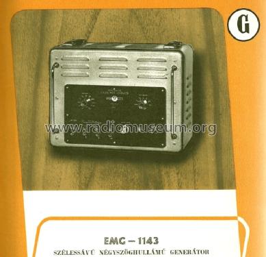 Wide Band Square Wave Generator 1143; EMG, Orion-EMG, (ID = 1254643) Equipment