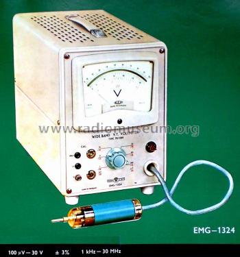 Wide Band V.T. Voltmeter 1324 / TR-1301; EMG, Orion-EMG, (ID = 798288) Equipment