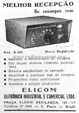 Preselector S-263; Eletrônica Comercial (ID = 1901295) Amateur-D