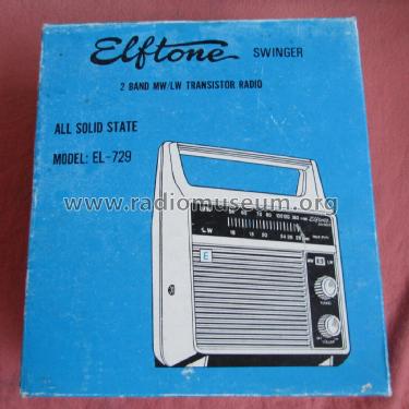 Swinger 2 Band MW/LW Trabnsistor Radio EL-729; ELFtone brand; Hong (ID = 2822125) Radio