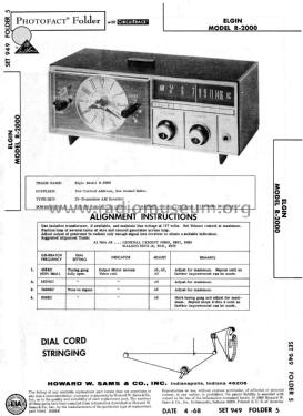 AM Clock Radio 10 Transistor R-2000; Elgin Radio Division (ID = 2145394) Radio