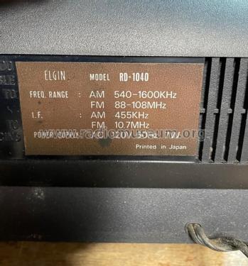 RD-1040 ; Elgin Radio Division (ID = 2850482) Radio