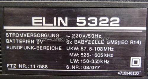 Mini & Slim 5322; Elin AG für (ID = 765421) Radio