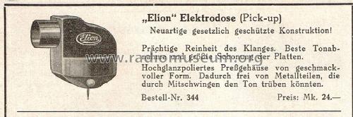 Elion Elektrodose ; Elion, Leipzig (ID = 2610385) Microphone/PU