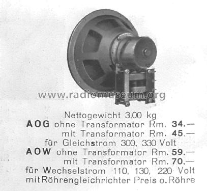 Lautsprecher-Chassis A0G ; Elion, Leipzig (ID = 3058932) Speaker-P