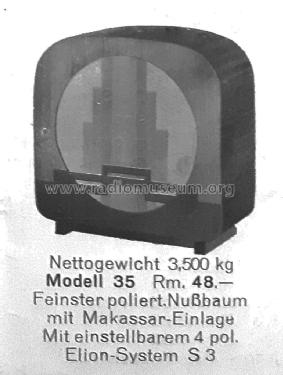 Lautsprecher Modell 35; Elion, Leipzig (ID = 3071805) Speaker-P