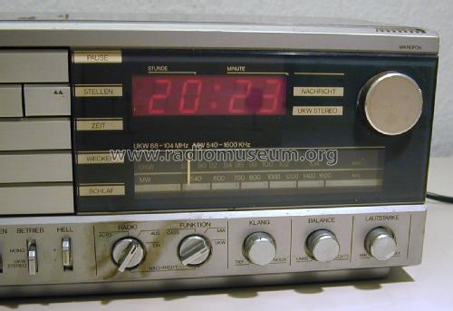 2 Wellen Stereo Uhrenradio mit Cassette Electronic UR4850; Elite; Kaufhof (ID = 2322634) Radio