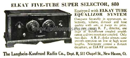 Elkay Super Selector ; Elkay, Langbein (ID = 1418525) Radio