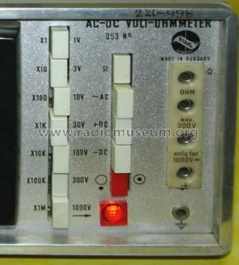 AC-DC Volt-Ohm Meter Q53; Elkisz Elkis Ipari (ID = 1454008) Equipment