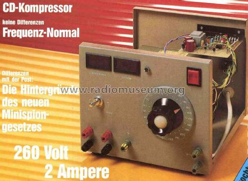 Hochleistungsnetzgerät 0-260 V / 2A; Elrad; Hannover (ID = 1936036) Equipment