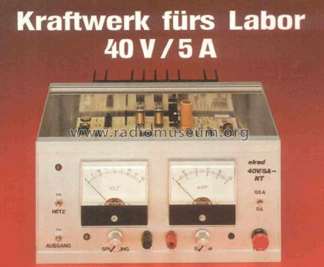 Labornetzgerät 0-40 V, 0-5 A; Elrad; Hannover (ID = 1925136) Equipment