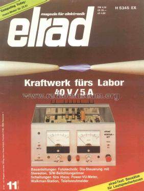 Labornetzgerät 0-40 V, 0-5 A; Elrad; Hannover (ID = 1925155) Equipment