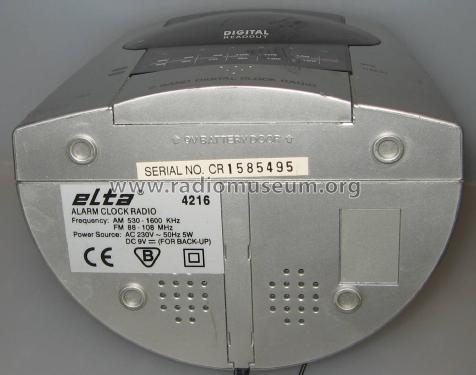 2 Band Digital Clock Radio [Alarm Clock Radio] 4216; Elta GmbH, Rödermark (ID = 2945862) Radio