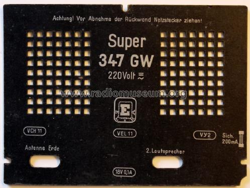 Super 347 GW ; Eltra GmbH, (ID = 1217284) Radio
