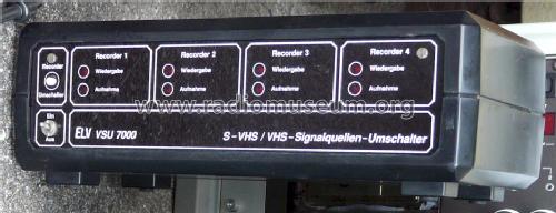 S-VHS / VHS-Signalquellen-Umschalter VSU 7000; ELV Elektronik AG; (ID = 1450512) Altri tipi