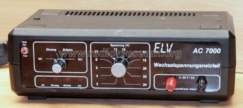 Wechselspannungs-Netzteil AC 7000; ELV Elektronik AG; (ID = 2639355) Equipment