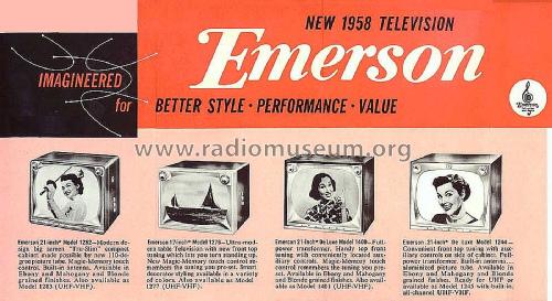 1244 De Luxe ; Emerson Radio & (ID = 2809677) Television