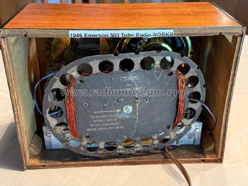 503 general model; Emerson Radio & (ID = 3112945) Radio