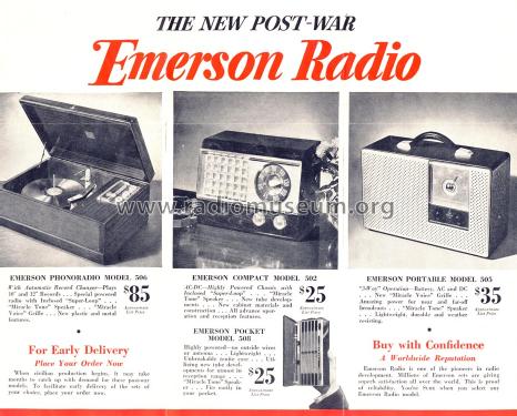 508 Ch= 120008; Emerson Radio & (ID = 1419190) Radio