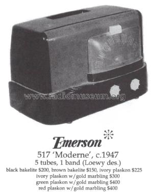 517 Moderne Ch= 120010; Emerson Radio & (ID = 1412154) Radio