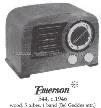 544 Ch= 120052; Emerson Radio & (ID = 1412223) Radio
