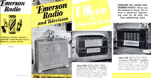 557 Ch= 120018B; Emerson Radio & (ID = 1408872) Radio